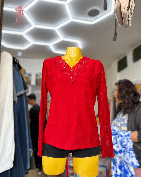 Blusa maga larga talla XXL